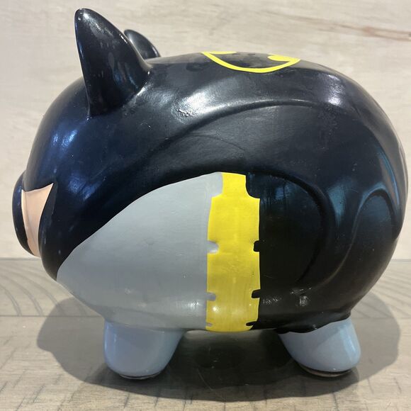 Batman DC Comics Ceramic Coin Piggy Bank F.A.B. Starpoint Novelty no stopper - Picture 5 of 7